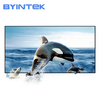 

BYINTEK projector screen,72inch 84inch 100inch 120inch 130inch Reflective Fabric Projector Projection Screen Enhance Brightness