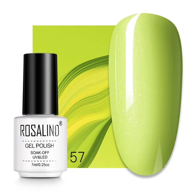 ROSALIND 7ML Nail Gel Polish Hybrid Varnishes All For Manicure Nails Art Base Top Coat UV Lamp Vernis Semi Permanent Varnishes RC57