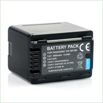 

LANFULANG VW-VBT380 VW-VQT380 Battery for Panasonic HC-V270 HC-V360 HC-V380 HC-V480 HC-V510 HC-V520 HC-V530 HC-V550 Charger