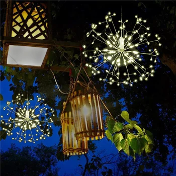 

Eight-function Christmas Waterproof String Lights Dandelion Firework LED Copper Wire Strip Light For Wedding Decor Fairy Lights