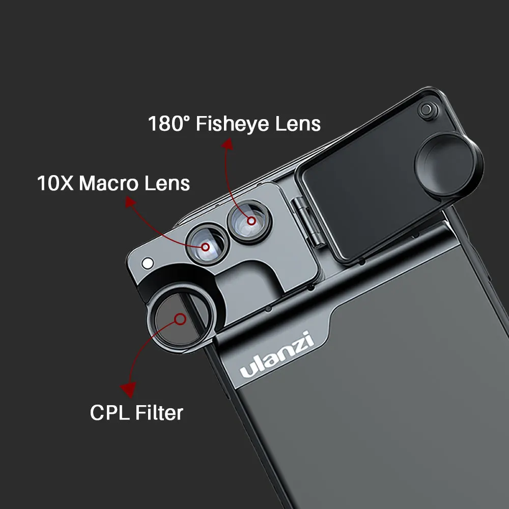 Ulanzi U-Lens 5 in 1 Phone Lens Case Kit for