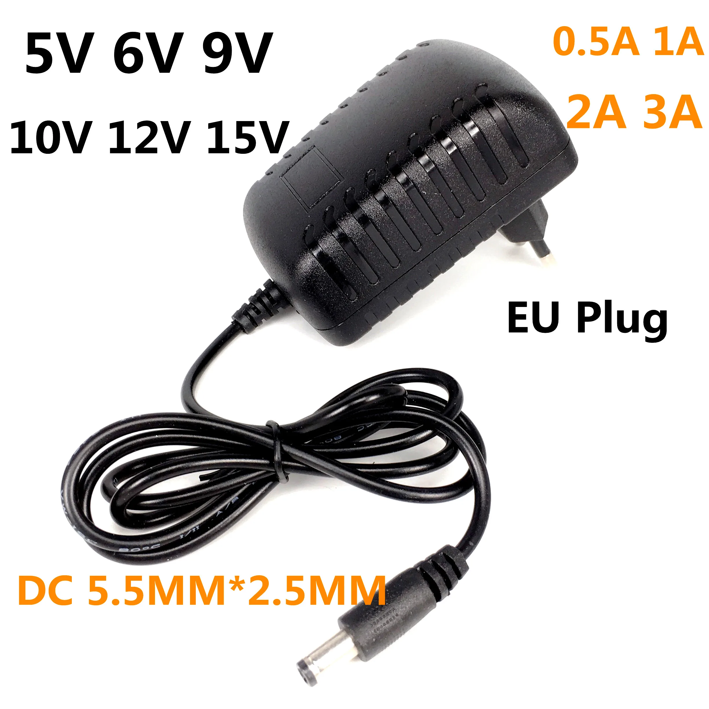 Dc 5v Charger Usbuniversal Dc 5v-15v Power Adapter 0.5a-3a For Led Strips,  Non-grounding