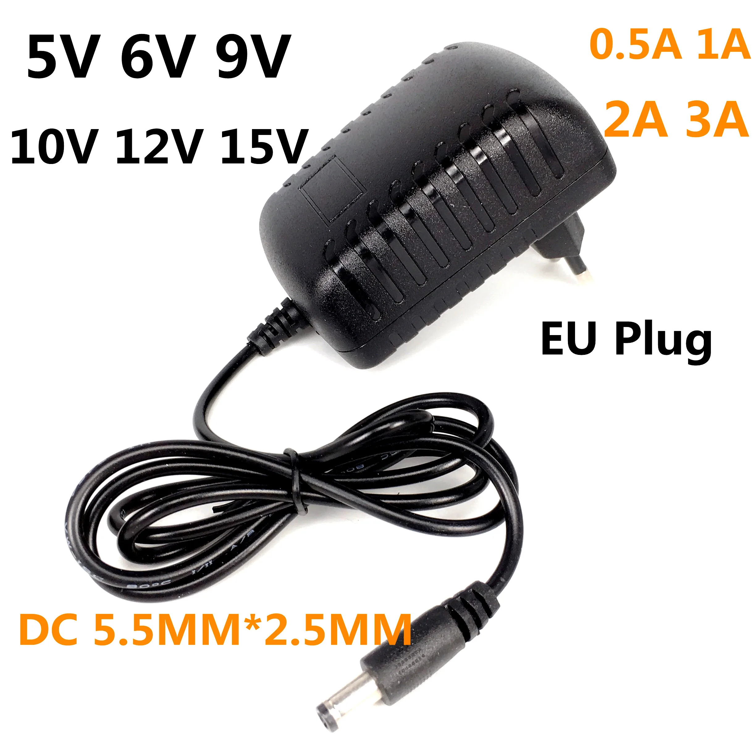 Universal 5v 6v 7.5v 7v 9v 10v 12v Eu Power Adaptor Supply 0.5a 1a 1.5a Ac 110-240v Power Charger - Electrical Socket & Plugs Adaptors - AliExpress