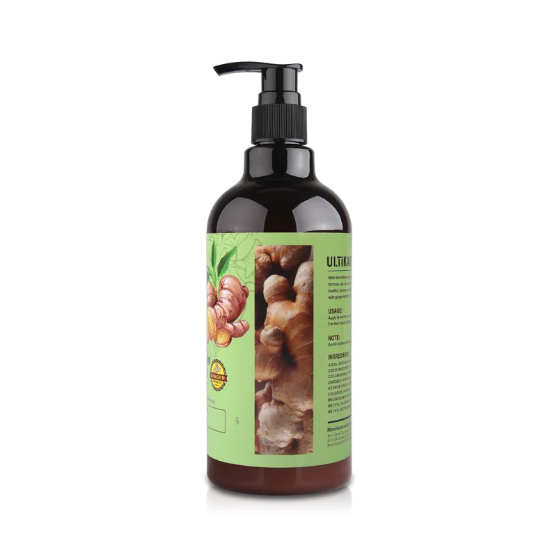 New Ginger Shampoo Refresh Revitalizing 500ML for Healthy Hair Deep Clean Fresh Smell 4
