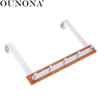 

OUNONA Door Hook Heavy Duty Over The Door Hanger Towel Clothes Coat Hanging Hanger Kitchen Cabinet Hook Rack for Bathroom Closet
