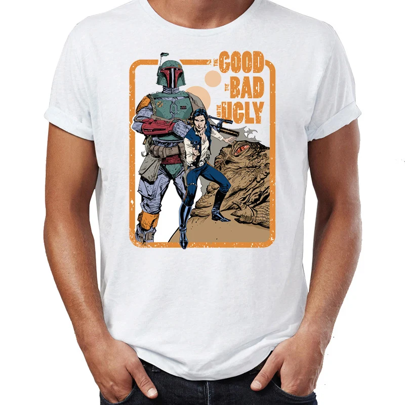 

Men's T Shirt The Good The Bad and The Ugly Star Wars Edition Awesome Artwork Drawing Printed Tee