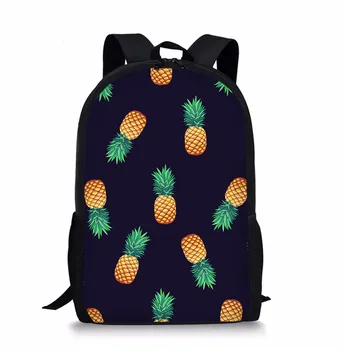 

Fashion 2020 Backpack Cartoon Pineapple Printed School Bags For Teenagers Girls Boys Women TravelBags Mochilas Schooltas