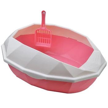 

Toilet Bedpan Cat Litter Box Toilet Supply Anti-Splash Pet Dog Toilet Puppy Plastic Cat Tray Cat Toilet Training Kit