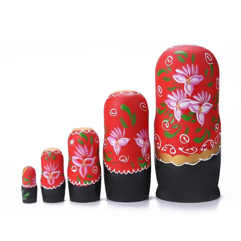 5 шт., русские Матрешки, игрушки, деревянные матрешки, куклы, ремесла для детей, подарок, Ремесленная кукла, деревянные игрушки для детей, Классическая коллекция