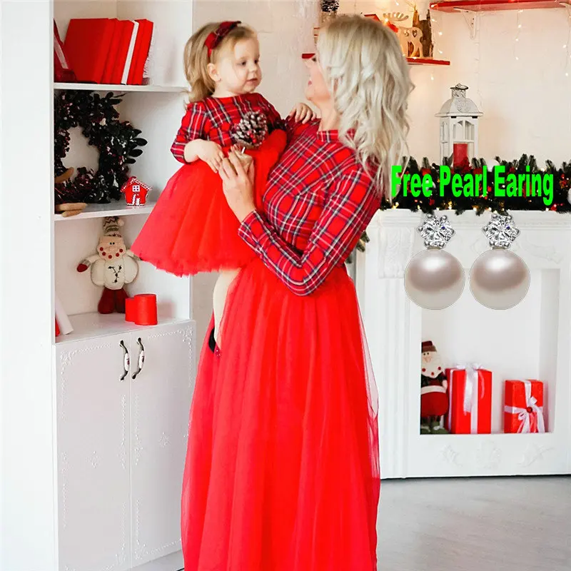 Christmas Mother Daughter Dresses Mommy 