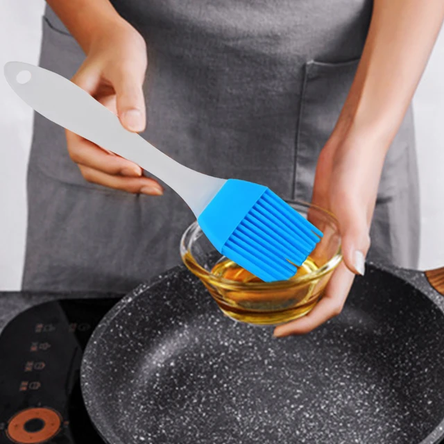 2pcs Silicone Pastry Brush Oil Brush Cookware Heat Resistant Non