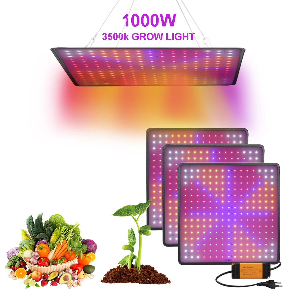 led grow light full spectrum 1000w phytolamp lampara led fitolamp for luz led cultivo indoor plants seeds flowers grow tent