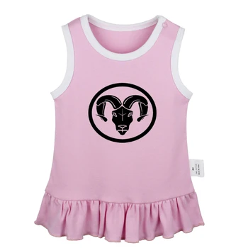 

Constellation Aries Cancer Libra Pisces Sagittarius Newborn Baby Girls Dresses Toddler Sleeveless Dress Infant Cotton Clothes