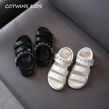 

Girls Chain Sandals Shoes 2020 Summer Children Fashion Beach Sandals Toddlers Brand Black Shoes Girls Casual Shoes Flat BS484