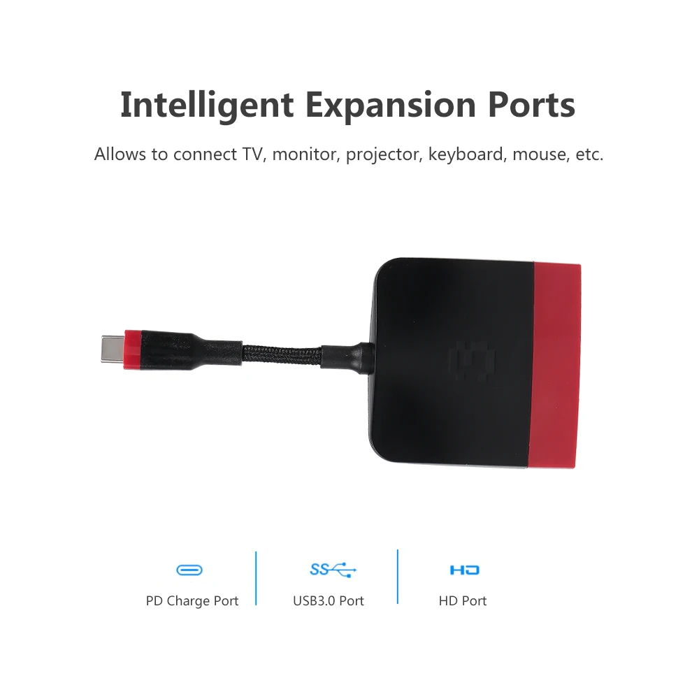 3 в 1 конвертер тип-c в HD+ USB+ PD 60HZ адаптер 4K HD Plug& Play usb-хаб