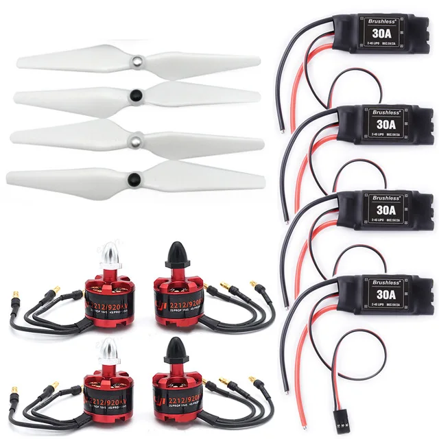 30A XXD 2-4S ESC с разъемом 3,5 мм 2212 920KV CW CCW бесщеточный двигатель 9450 Пропеллер для F450 F550 S550 F550 Мультикоптер Дрон - Цвет: 4Pcs motor ESC prop1