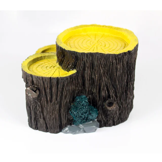 Resin Turtle Reptile Hide Cave Reptiles Avoiding Caves Simulation Tree Bark Amphibians Landscape Lizard Feeding Box Decoration 6