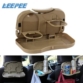 

LEEPEE Hot Selling 1pcs Foldable Car Back Seat Table Auto Drink Food Cup Tray Holder Stand Desk Car Accessories