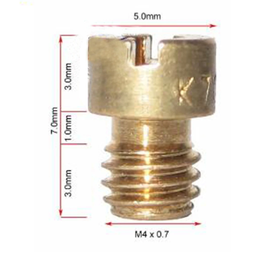 10Pcs Carburetor Main Jet Injectors Kit 4mm Thread 72 74 75 76 78 80 82 85 87 88 Size Replacement for Keihin OKO PE PWK