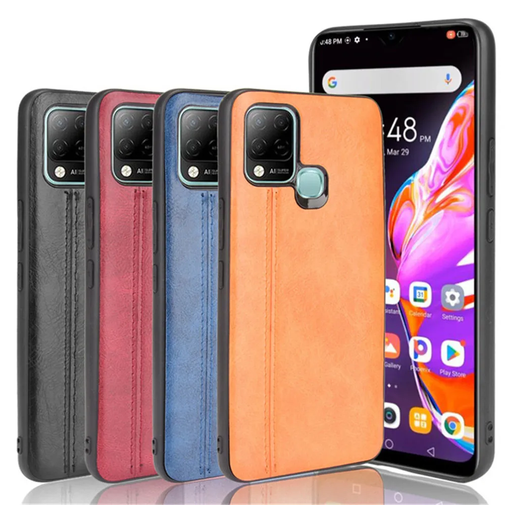 For Infinix Hot 10S Luxury Calfskin PU Leather lines Back Cover Soft Case  For Infinix Hot 10S NFC Hot 10T 10 S 10 T Phone Case AliExpress 202192403