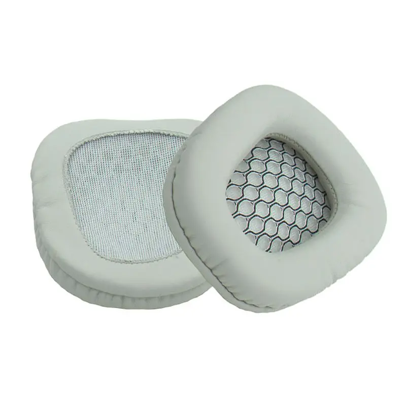 Silver Grey 1 пара Мягкая пена из искусственной кожи амбушюры подушки подушечки для сада SA718 808 820 902 903 904 905 906 наушники гарнитура аксессуары - Цвет: Silver Grey