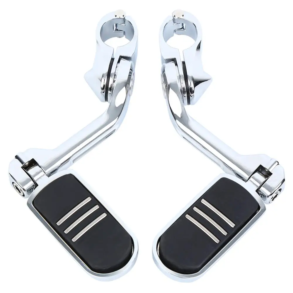 

Samger Universal Motorcycle Foot Pegs Chrome Adjustable Engine Guard Highway Short Angle Foot Peg Mount Kit For Harley Sporter