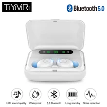 F9 мини беспроводные Bluetooth наушники HiFi 5D стерео Беспроводная гарнитура IP7 водонепроницаемый чехол auriculares bluetooth inalambrico Mini