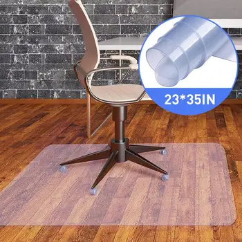 

23*35inch" Rectangle 1.5mm Thickness For Hard Wood Floors PVC Floor Mat Protector Home Office Rolling Chair Desk Description