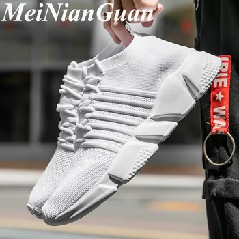 

Men's Summer Shoes Large Sizes Man Sneakers Unisex Sock Shoes Mesh Breathable Men Casual Shoes Hot Sale Low Top Mens Shoes K8