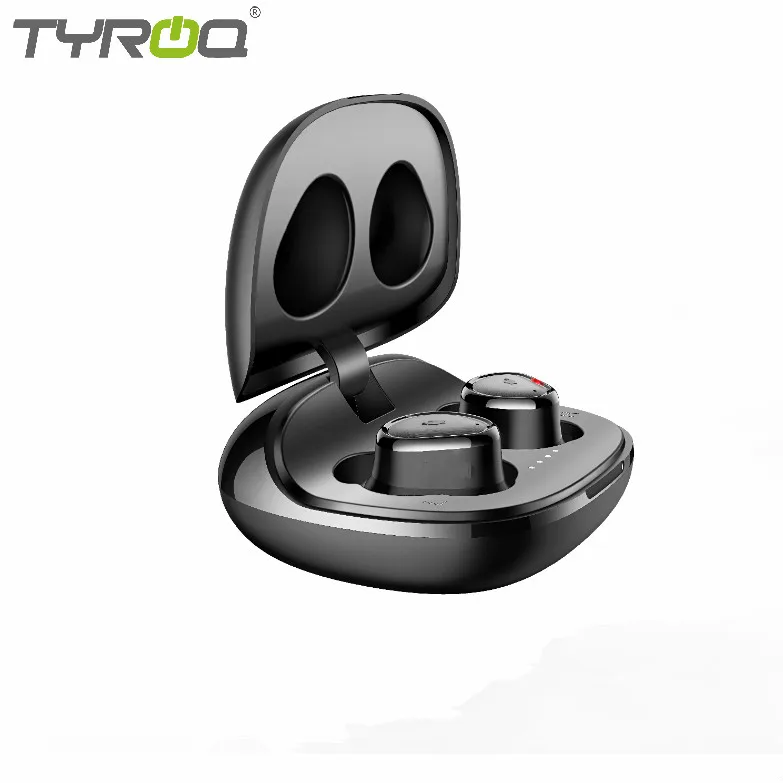 ANC Noise reduction 30dB Wireless earphones TWS earbuds Bluetooth 5.0 Input USB cable 40H Playing time Sport earplug TyRoq TY17 |