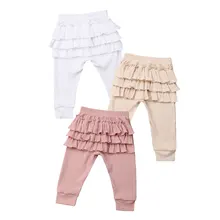Штаны принцессы для новорожденных детей и девочек; костюм для маленьких девочек с оборками