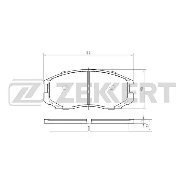 Колодки торм. диск. перед Mitsubishi Colt III-V 88- Lancer IV