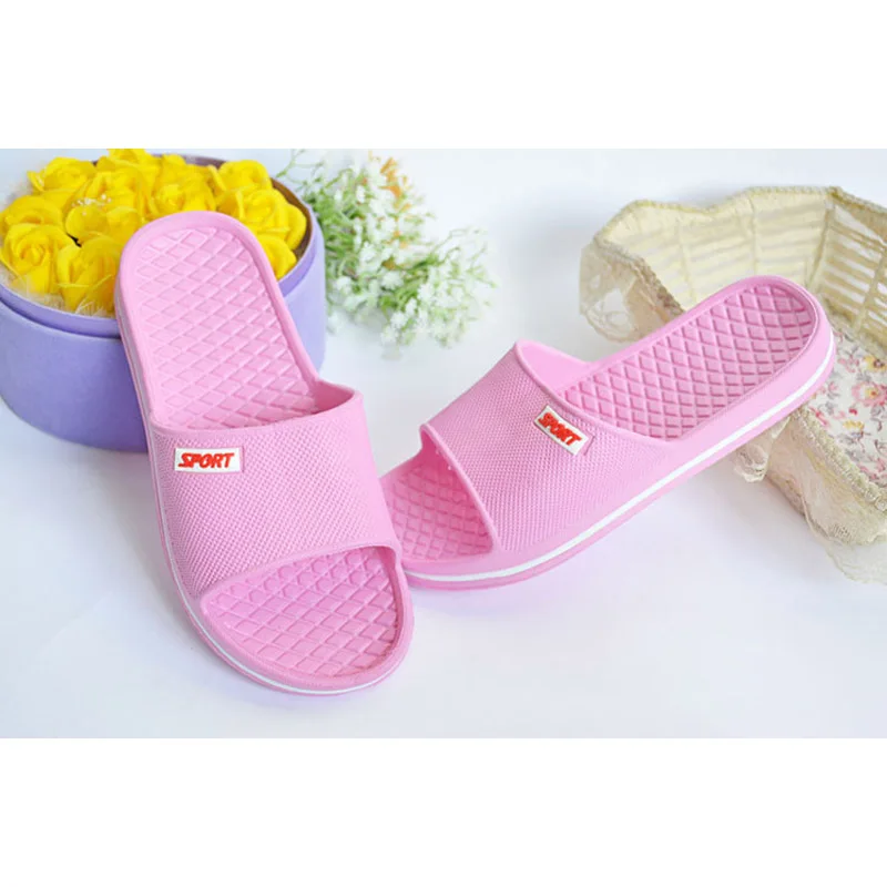 New EVA Household Slippers Men's Indoor Flip Flops Lovers' Anti Slip Thick Bottom Slippers Summer Women Home Flat Shoes WSL1000 4