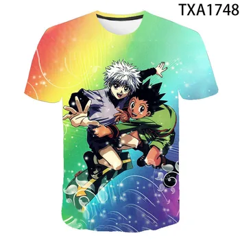 

2020 New Comic Cartoon Hunter X Hunter Boy Girl Kids Fashion Short Sleeve Men Women Children 3D Printed T Shirt Casual Tops Tee