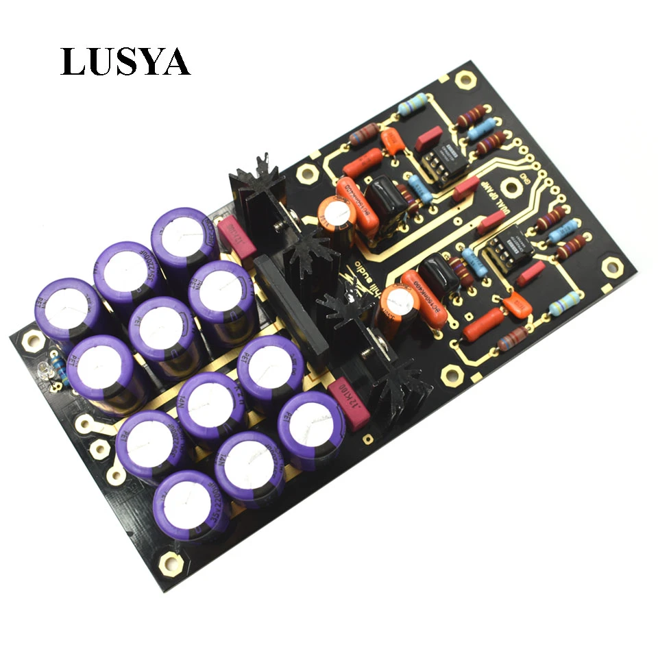 Lusya MM Amplifier Board PCBA OPA2111KP Turntable HiFi Phono Preamp Preamplifier Assembled Board C2-003