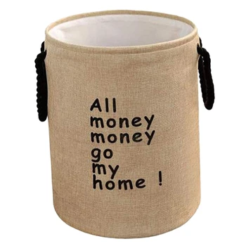 

Thick Double-Layer Storage Basket Dirty Clothes Cotton and Linen Folding Water Laundry Basket Toy Storage Bucket Sewage Basket