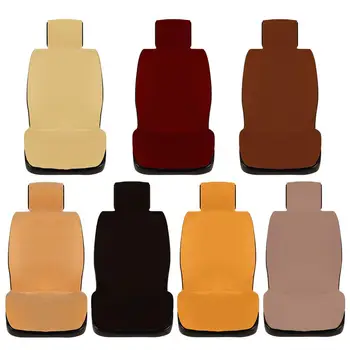 

5PCS Artificial Wool Comfortable Car Seat Cushion With Backrest Thickened Plush Winter Seat Cushion Universal Car Accessories