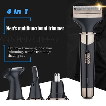 

Electric Shavers Clippers Eyebrow Trimmers Rechargeable Electric Hair 4 In 1 Usb Chargeable For Men Women Mustache Beard Trimmer