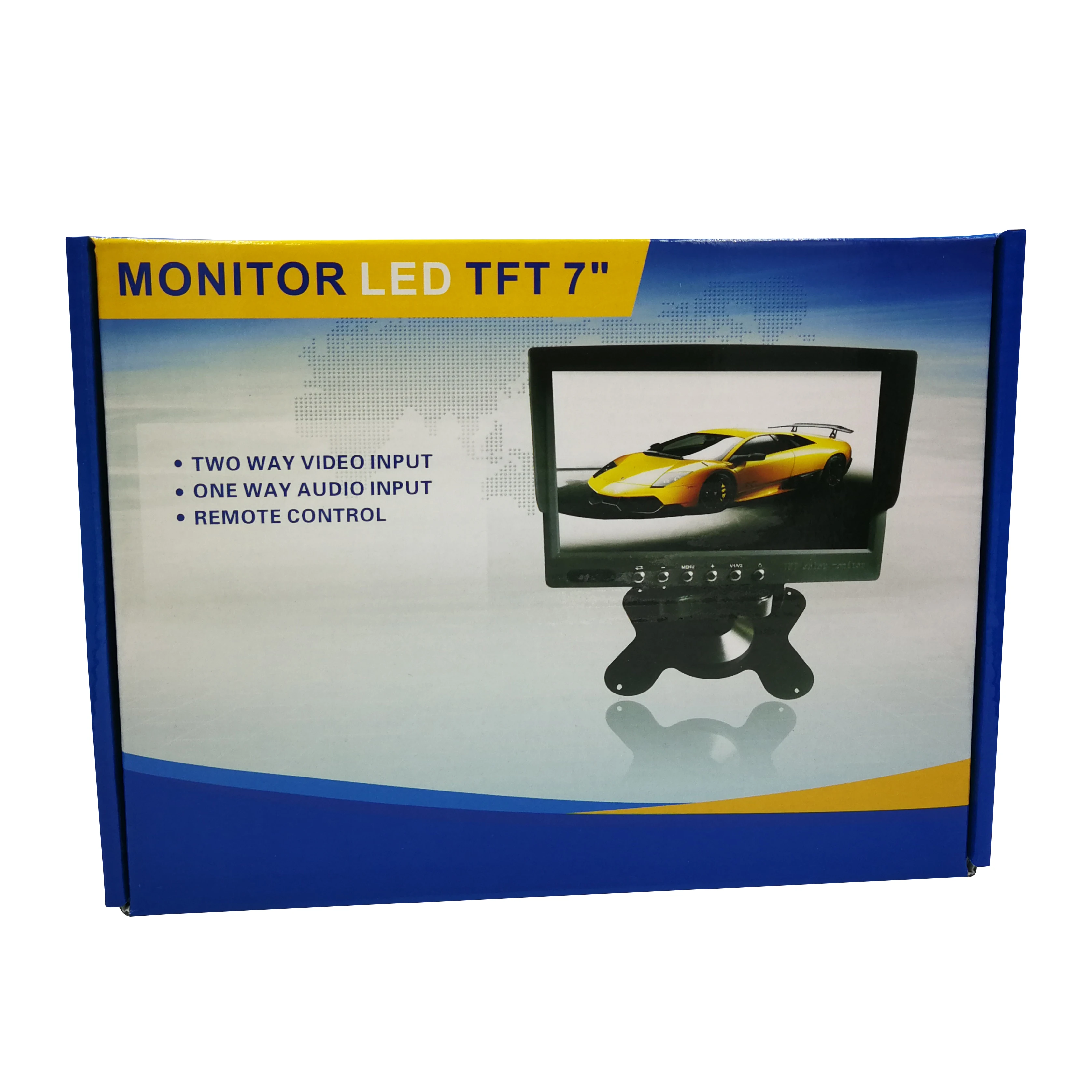 " TFT lcd Автомобильный Монитор 12V 24V Проводная камера парковочная система для автомобиля