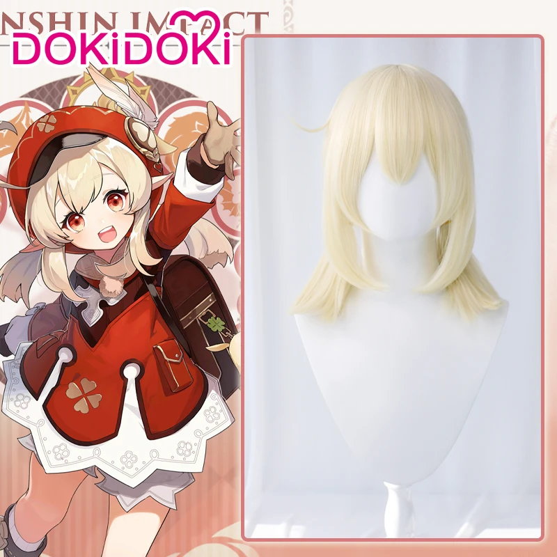 Парик для косплея Хэллоуина из игры DokiDoki Genshin Impact Klee| |