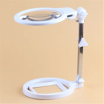 

BIJIA Magnifying Glass Foldable Illuminated Desktop Magnifying Glass MG3B-1A