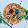 10pcs  Mini Ladybug Silicone Beads Baby Dummy Cartoon Pacifier Toy Accessories 3