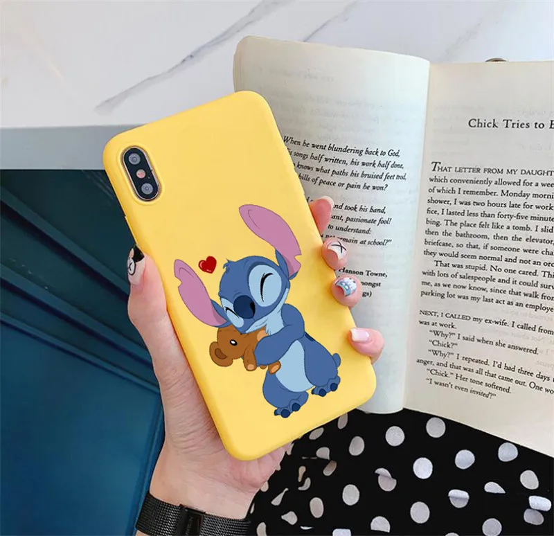 Phone Case Cartoon Cute Stich Stitch For huawei p30 lite p20 p10 mate 20 pro 10 lite honor 20 9 10 lite Soft Silicone Cover case - Цвет: HHSR-17554