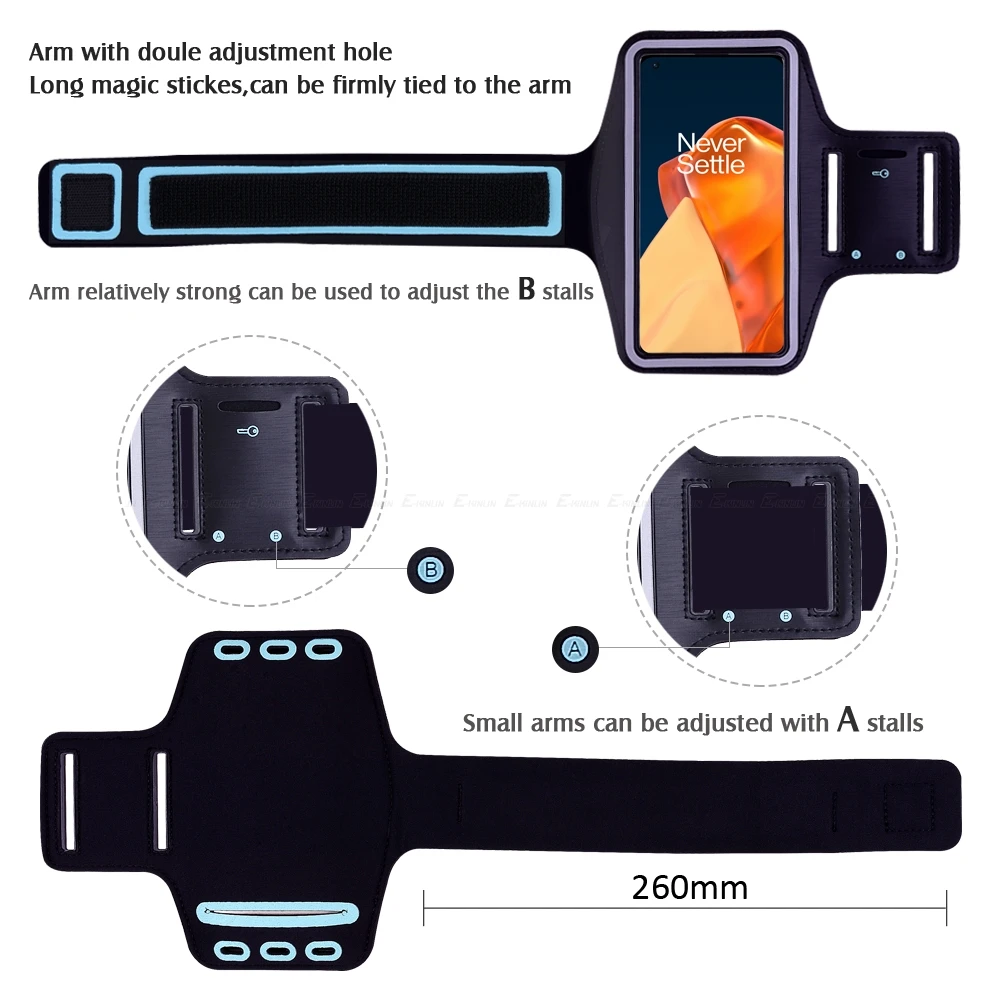 ONEPLUS 5T Quality Gym Running Sports Workout Armband Phone Case Cover 