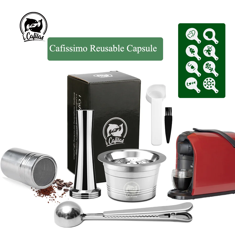us 8 96 30 off stainless steel coffee capsule for tchibo cafissimo coffee filter pod cup reusable refillable capsula cafissimo coffee machine coffee