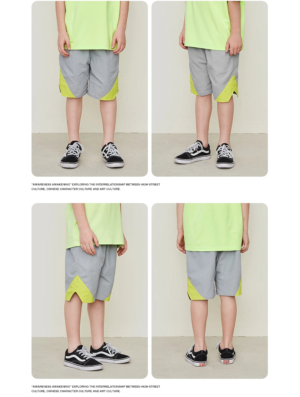 INFLATION Kids Clothing Summer Shorts Boy Shorts Streetwear Style Boy Shorts Summer Boys Shorts Girls Shorts Kids Shorts