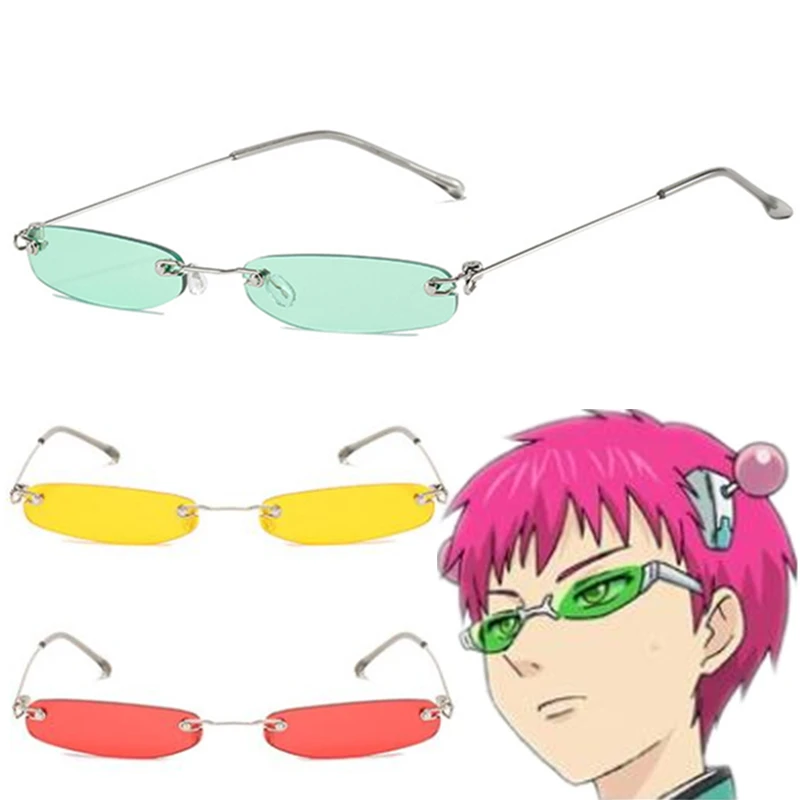 Anime Saiki Kusuo Cosplay Glasses Props Unisex