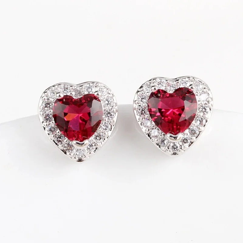 

Bettyue Fashion Charm Hearts Shape AAA Zircon Cute Wholesale Stud Earrings For Woman Personality Wedding Party Gifts