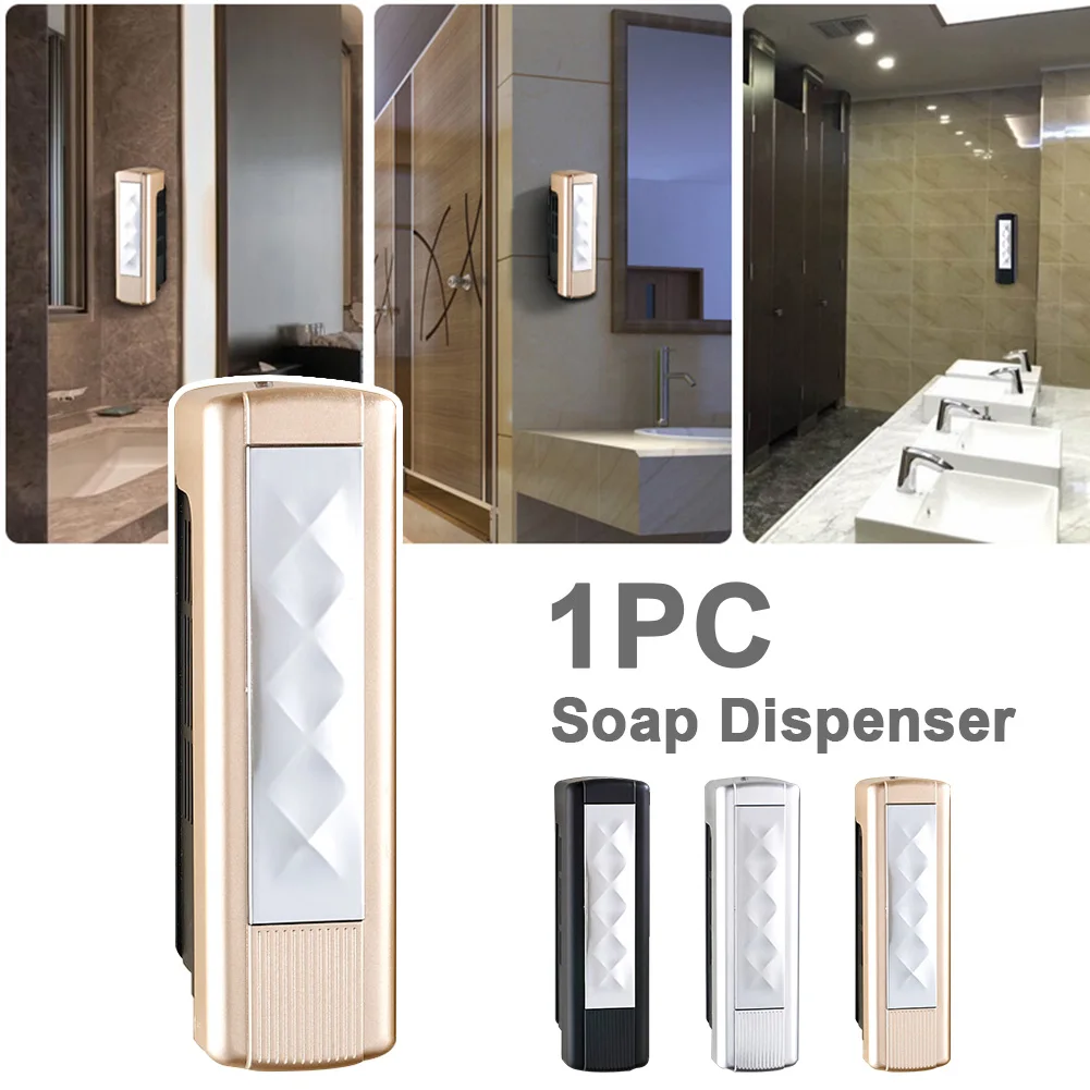 Soap Dispenser ABS Shampoo Shower Hotel Accessories Bathroom Hand Pressing Wall Mounted Home Liquid Toilet Waterproof Kitchen