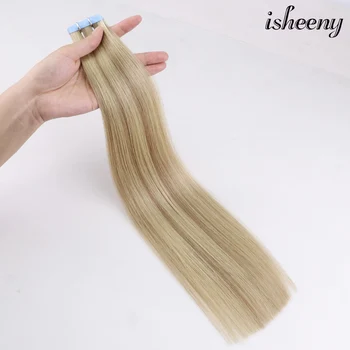 

Piano Color Remy Tape In Human Hair Extensions 16" 18" 18-22# European Double Drawn Hair On Adhesive Double Side Tape 2g/pc